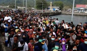 Pengungsi Erupsi Gunung Ruang